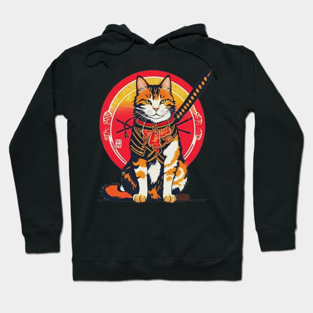 Cat Ronin Hoodie by deniadrian